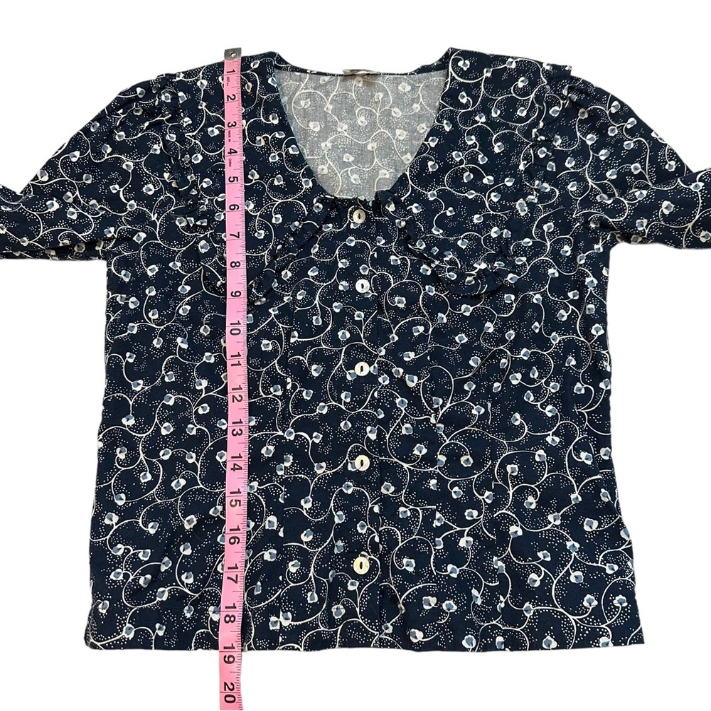 Aritzia | Wilfred | Blythe Blouse in Washed Blue Dark Espace Size XXS - Picture 12 of 12